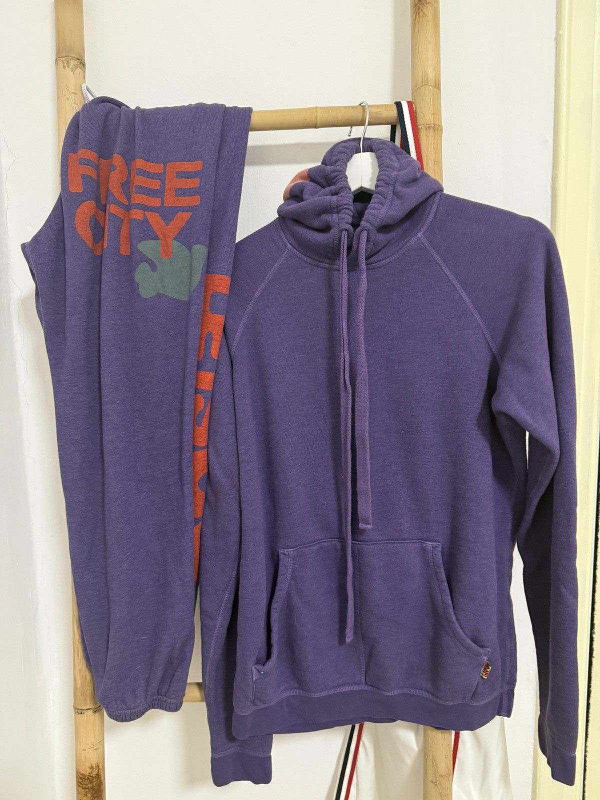 FREECITY Free city Let’s GO purple set sweatshirt sweatpants Size S / US 4 / IT 40 - 1 Thumbnail
