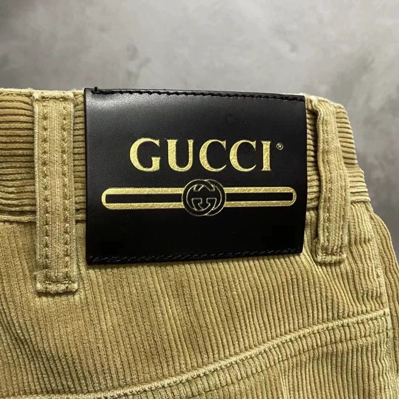 Gucci Gucci The latest solid color leather brand pattern logo cor Size US 32 / EU 48 - 3 Thumbnail