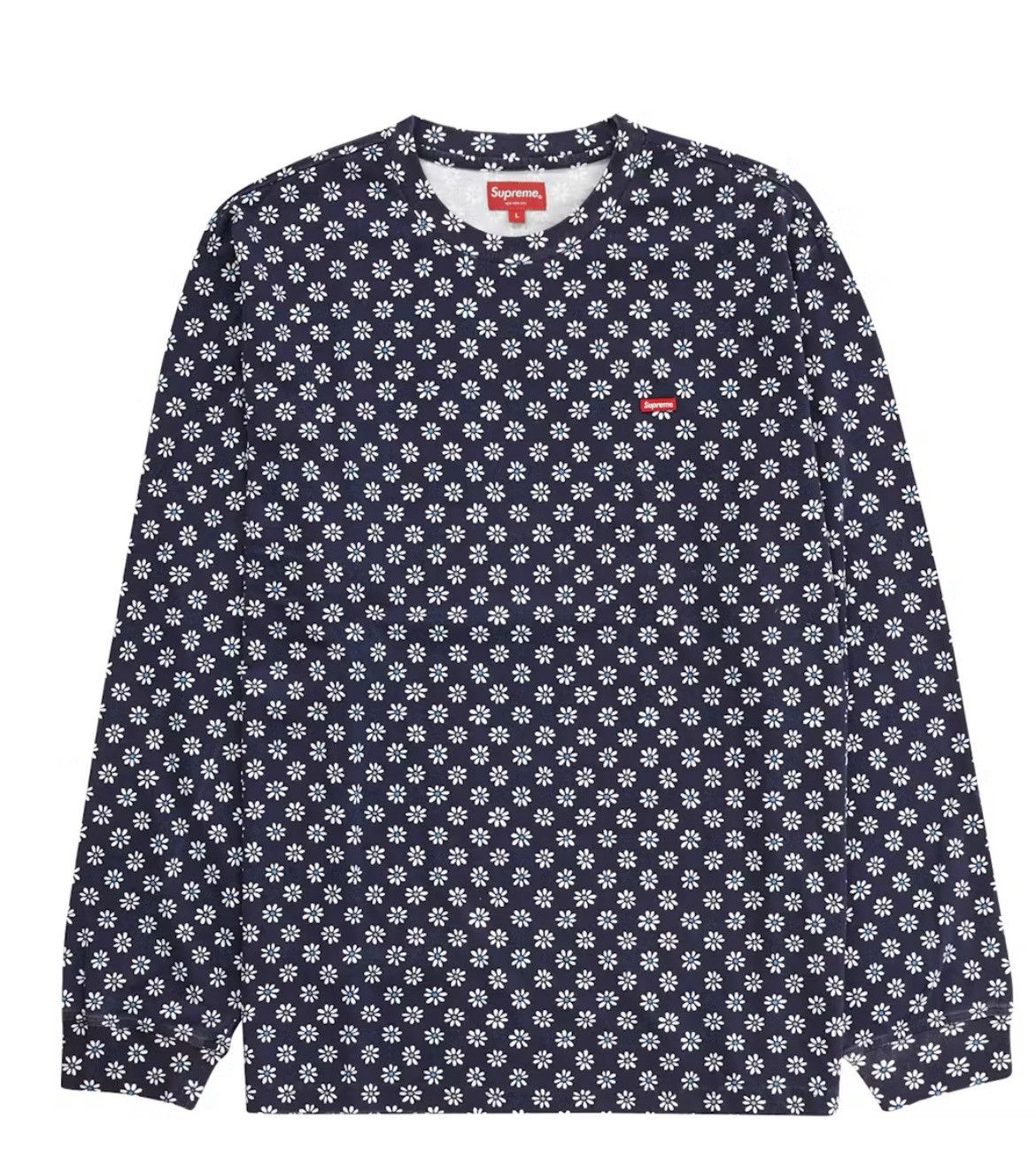 Supreme Supreme Small Box Flowers L/S Tee FW22 Size US L / EU 52-54 / 3 - 3 Thumbnail