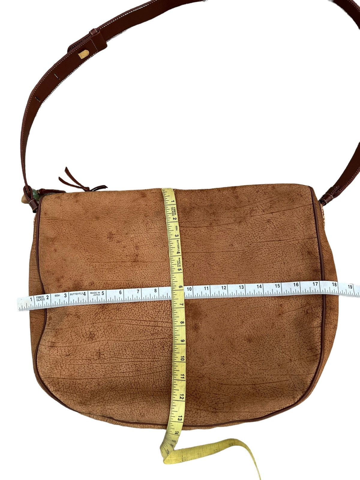 Leather Vintage LLADRO Stains Patina Huge Leather Bag Size ONE SIZE - 25 Thumbnail