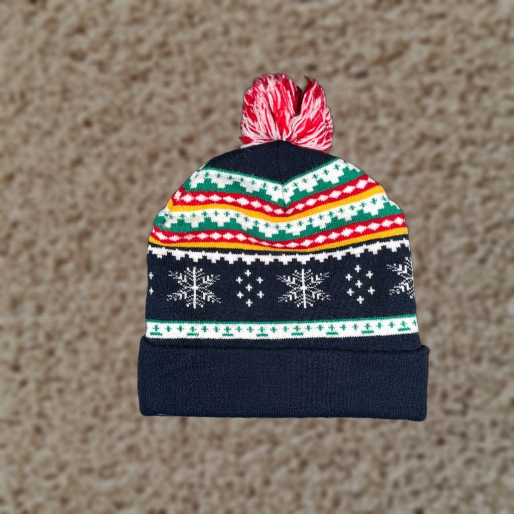 Vintage VINTAGE Capelli New York Beanie Toque Adult One Size Blue Fair Isle Knit Acrylic Winter Casual Outdoor Ski Mens Size ONE SIZE - 1 Thumbnail