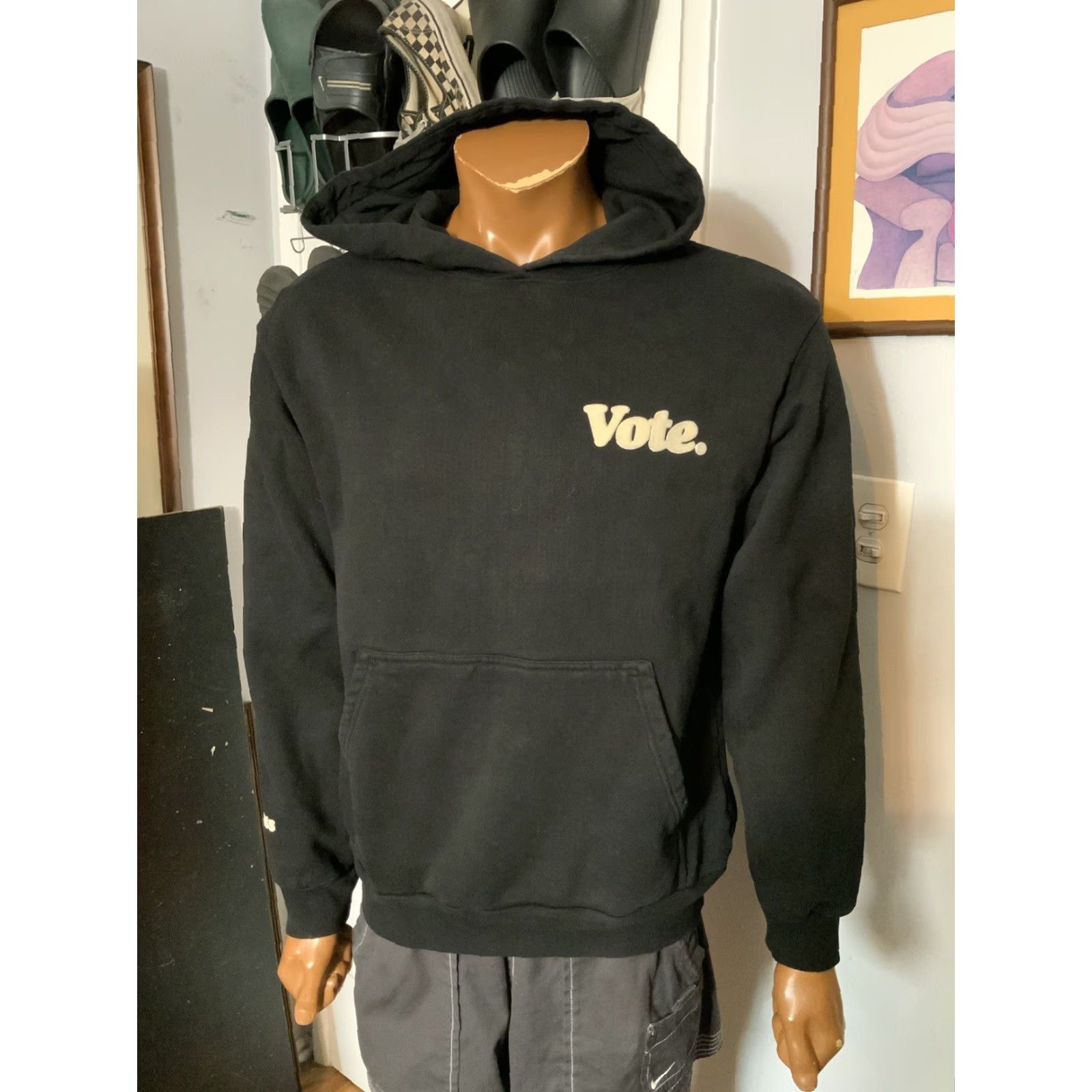 Talentless Talentless Vote Black Heavyweight Fleece Pullover Sweatshirt Hoodie Sz. S Mens Size S Pullover Hoodie Heavyweight Fleece Black Talentless Vote Mens S Size US S / EU 44-46 / 1 - 6 Thumbnail