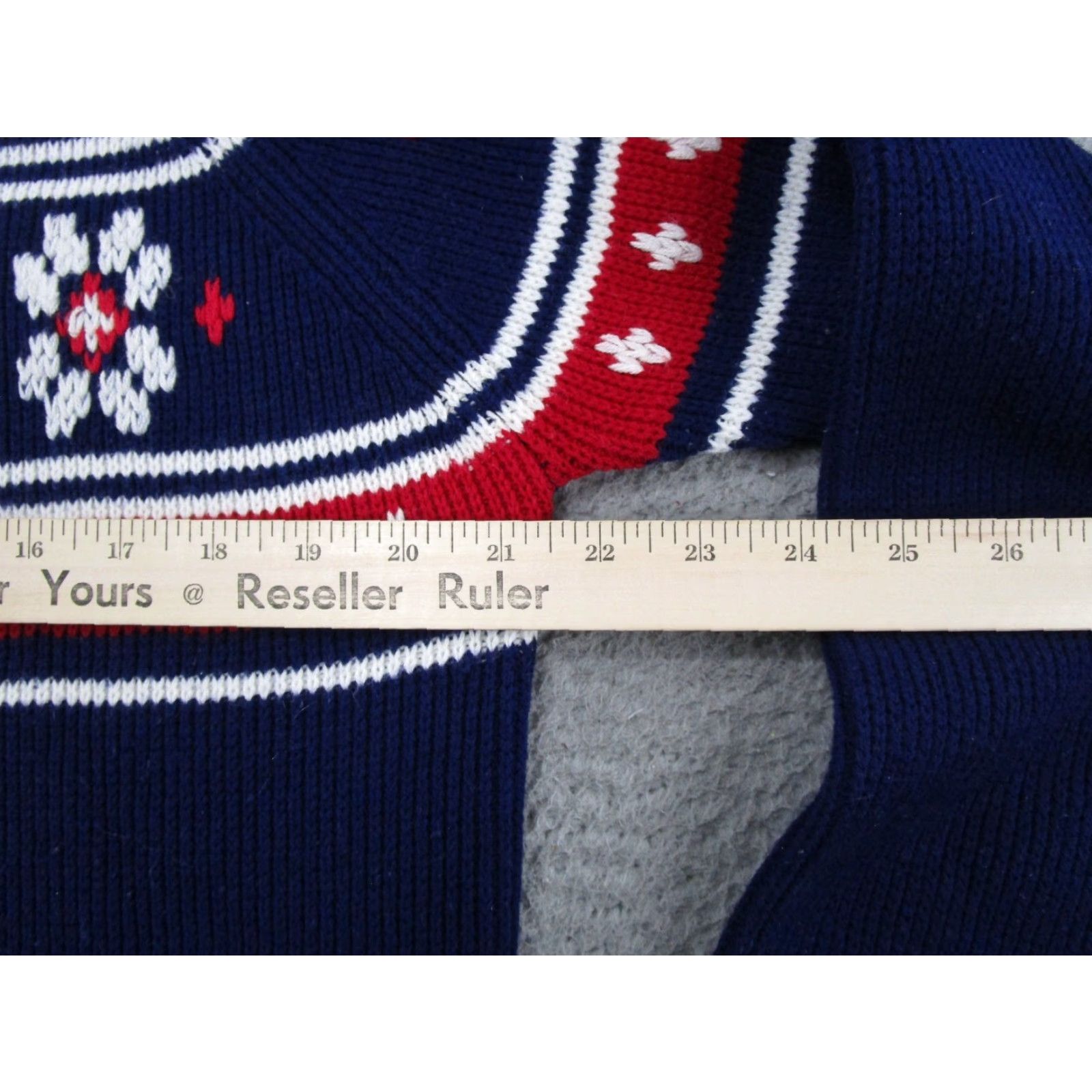 JCPenney VINTAGE JCPenney Womens Sweater Size L Geometric Holiday Christmas Retro Grandma Size L / US 10 / IT 46 - 5 Thumbnail