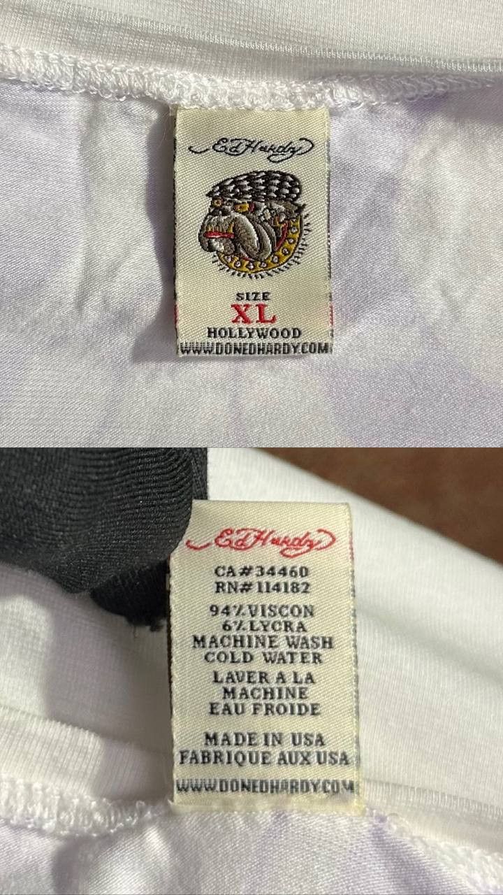 Ed Hardy Ed Hardy RETRO TIGER glitter short sleeve Y2K made in USA Size M / US 6-8 / IT 42-44 - 8 Thumbnail