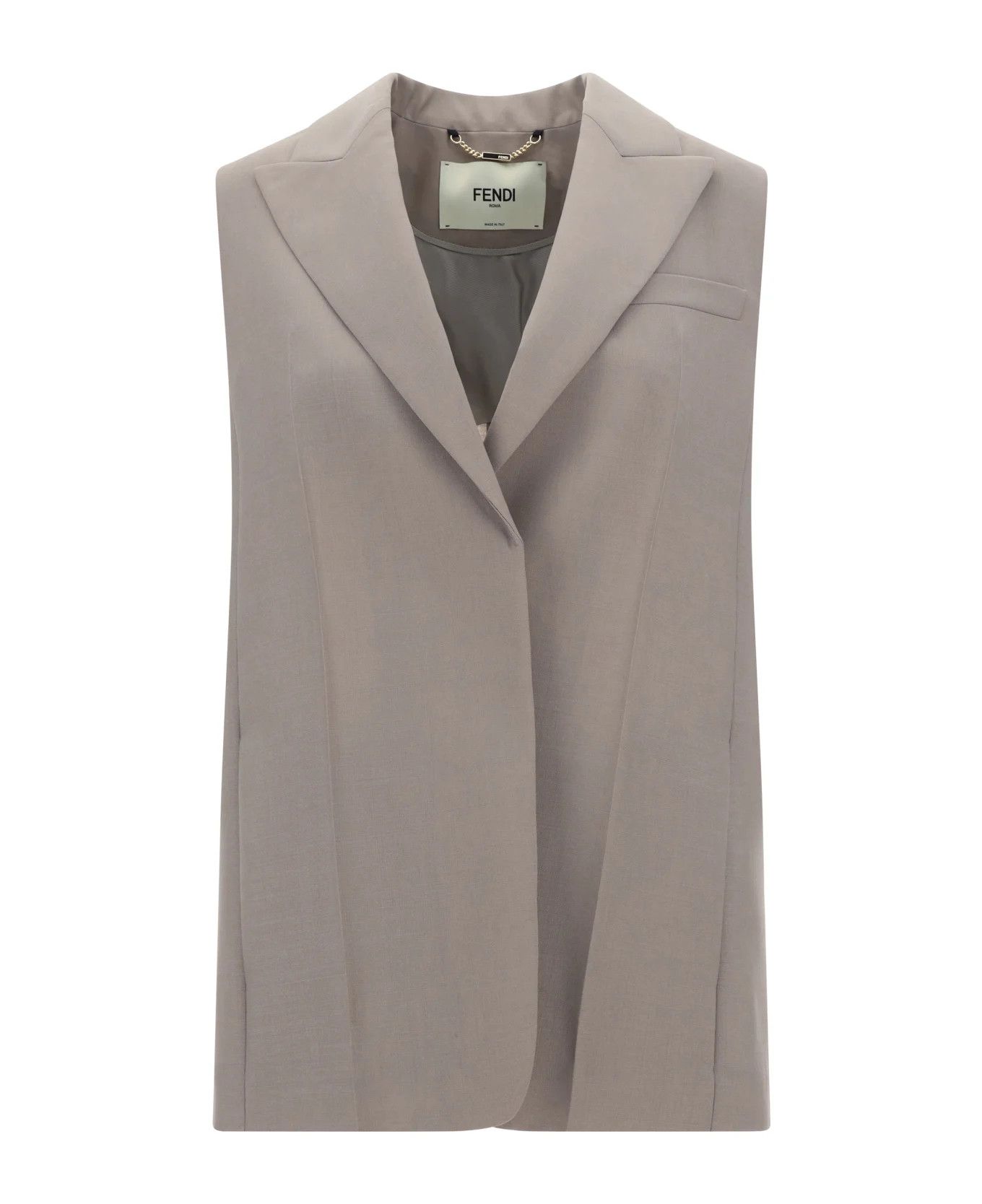 Fendi o1s1wg110426 Gilet in Grey Size S / US 4 / IT 40 - 1 Thumbnail