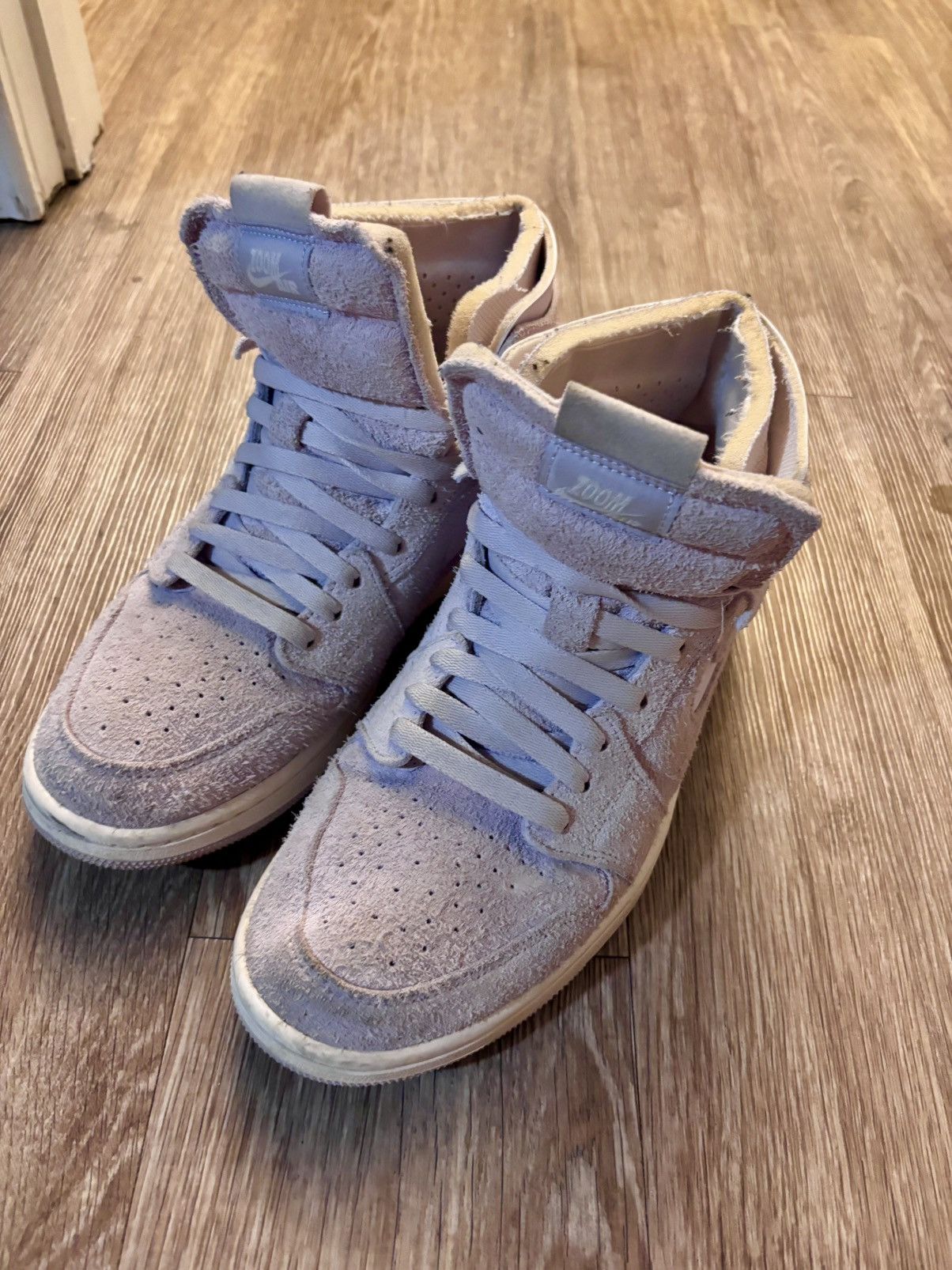 Nike Nike Jordan 1 High Top All Pink Suede Size US 10 / IT 40 - 2 Thumbnail