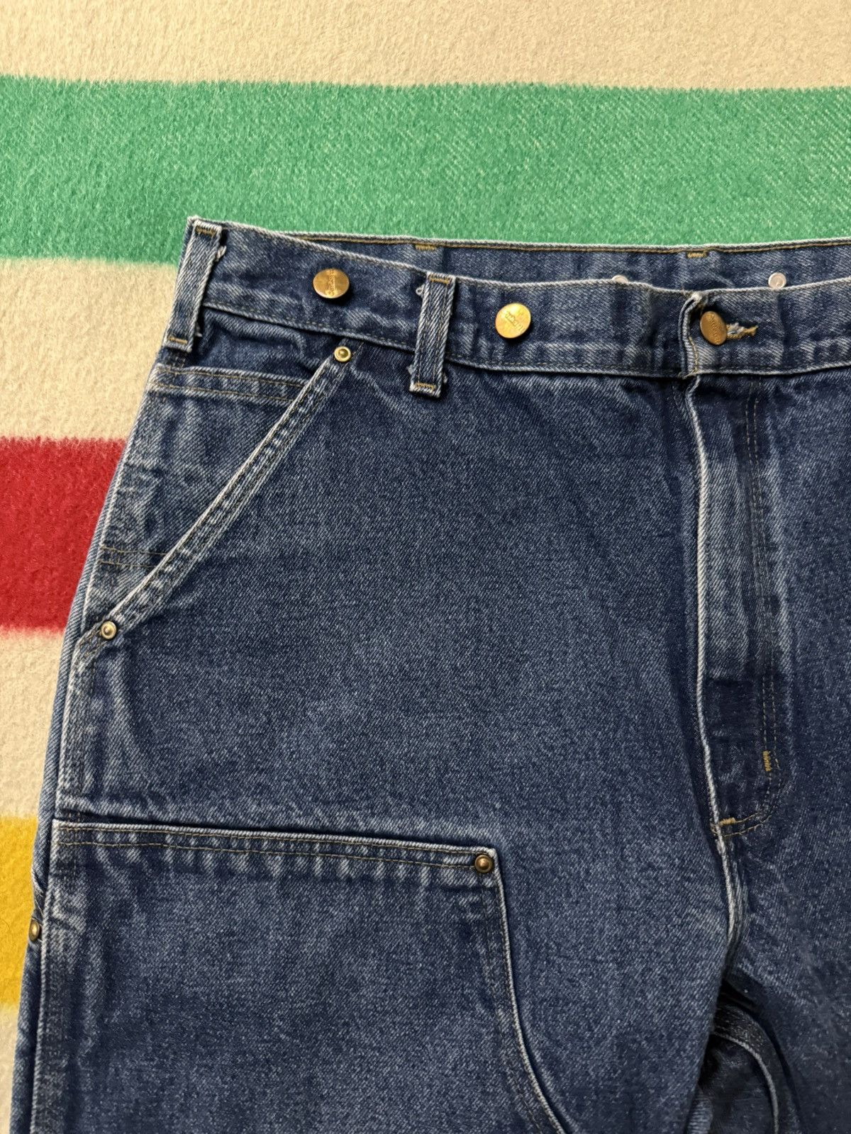 Carhartt Vintage 90s Carhartt Denim Double Knee 38 Wide Leg Jeans Size US 38 / EU 54 - 8 Thumbnail