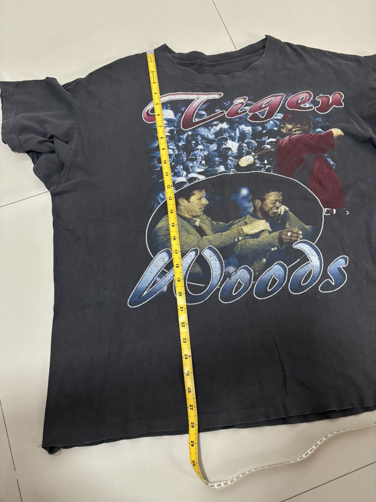 Rap Tees Faded 90s Tiger Woods Bootleg T Shirt Size US XXL / EU 58 / 5 - 21 Thumbnail