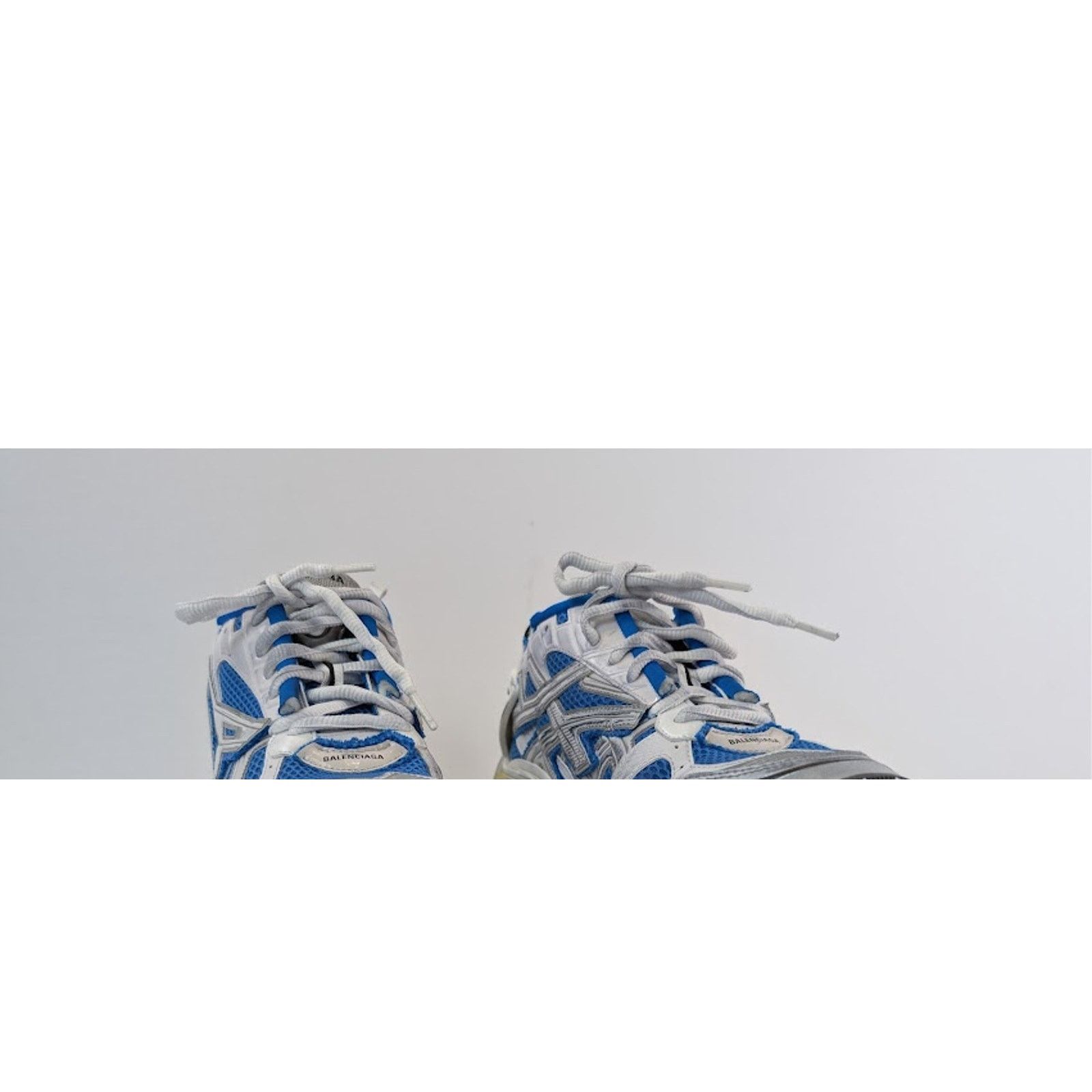 Balenciaga o1rshd1 Runner Sneaker in Grey / Blue / Black Size US 14 / EU 47 - 6 Thumbnail