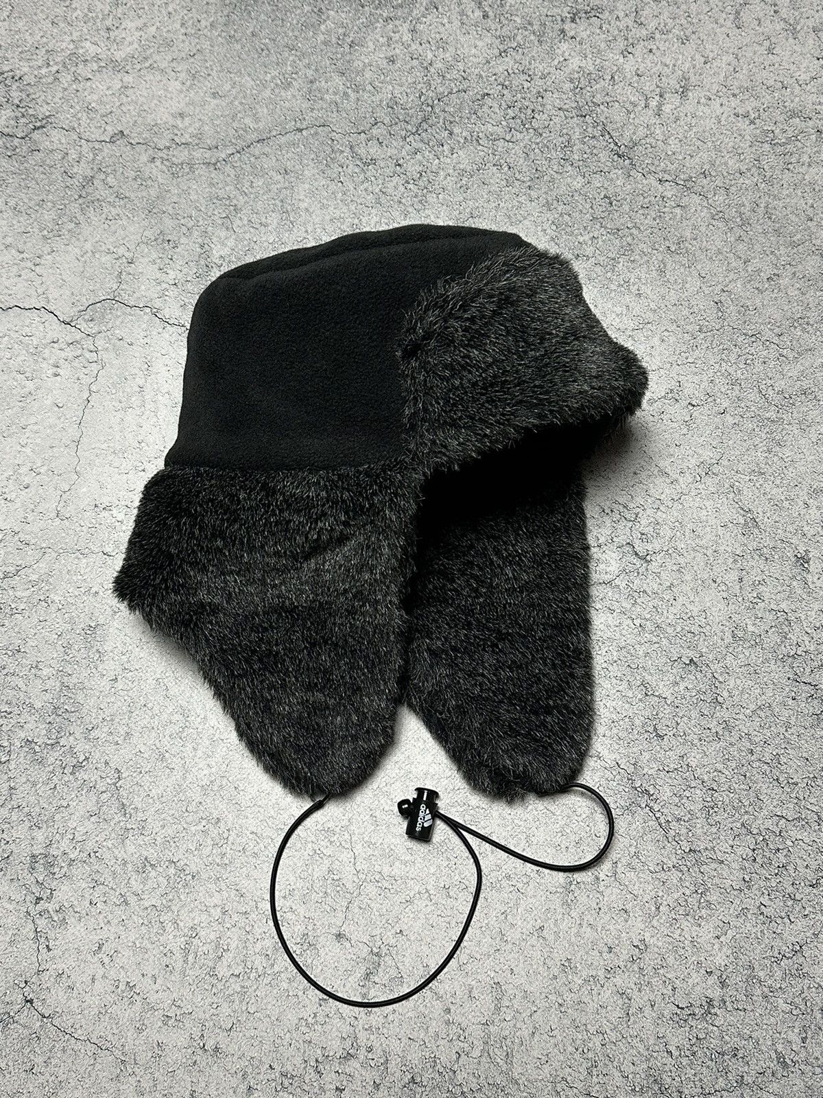 Adidas Vintage Adidas Fleece Trapper Hat Faux Fur Metal Logo Size ONE SIZE - 3 Thumbnail