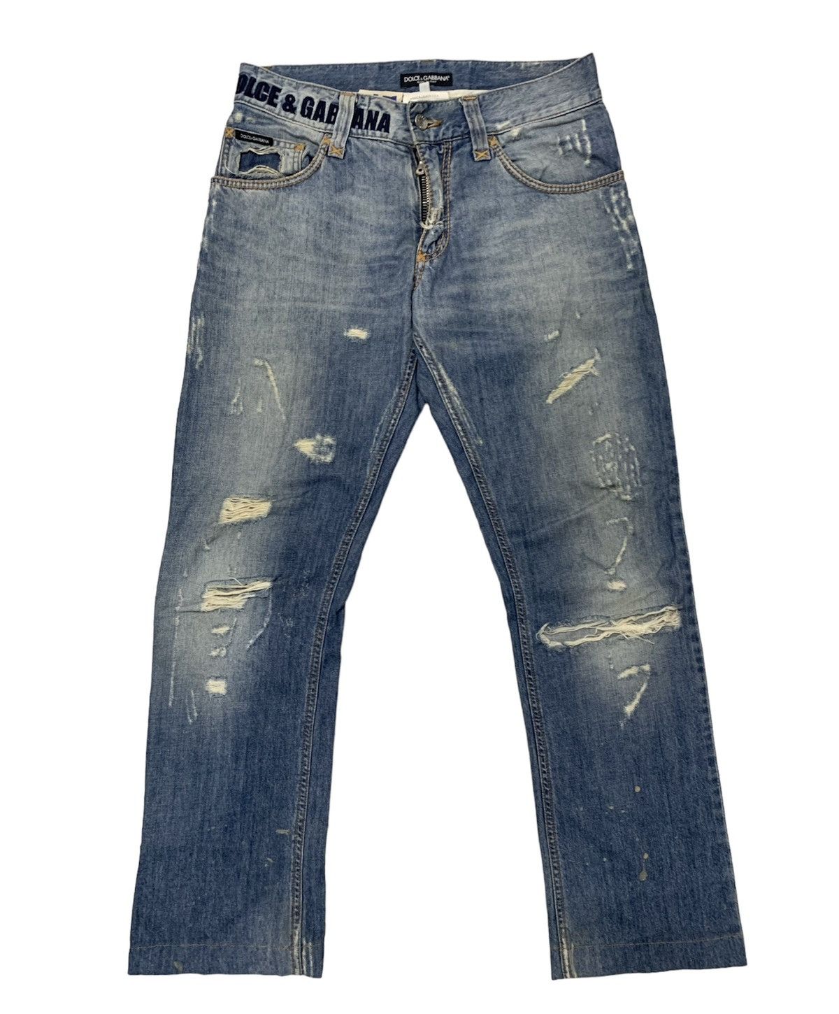 Dolce & Gabbana DOLCE & GABBANA Distressed denim Size US 32 / EU 48 - 2 Thumbnail