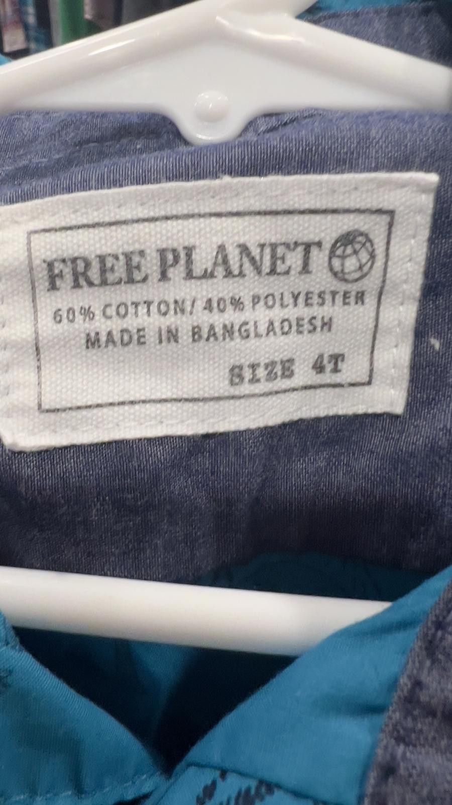Free Planet FREE PLANET Boys' Short Sleeve Button-Up Shirt - Size 4T Size US XXS / EU 40 - 3 Thumbnail