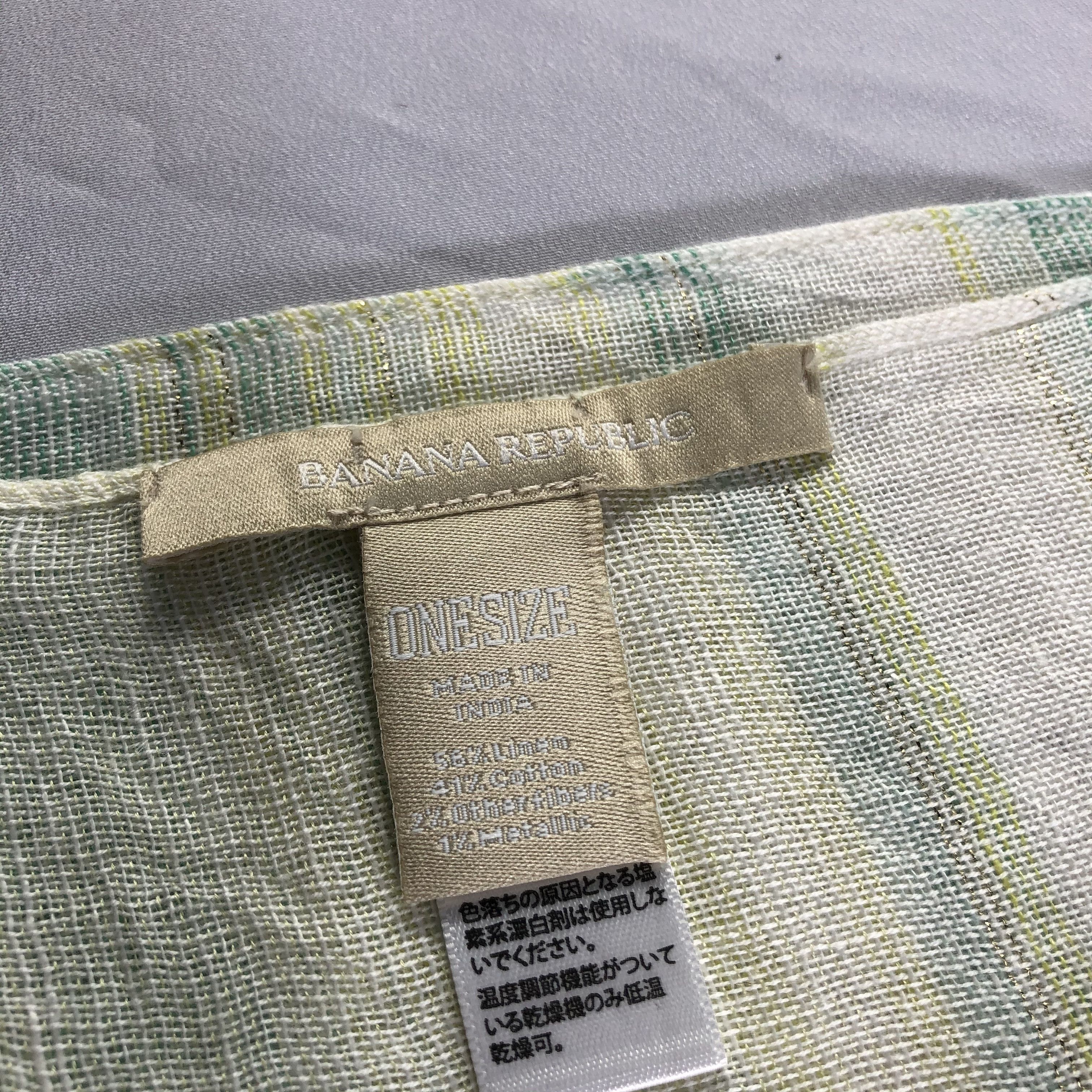 Banana Republic Banana Republic Cotton Scarf Muffler Neckwear V2454 Size ONE SIZE - 4 Thumbnail