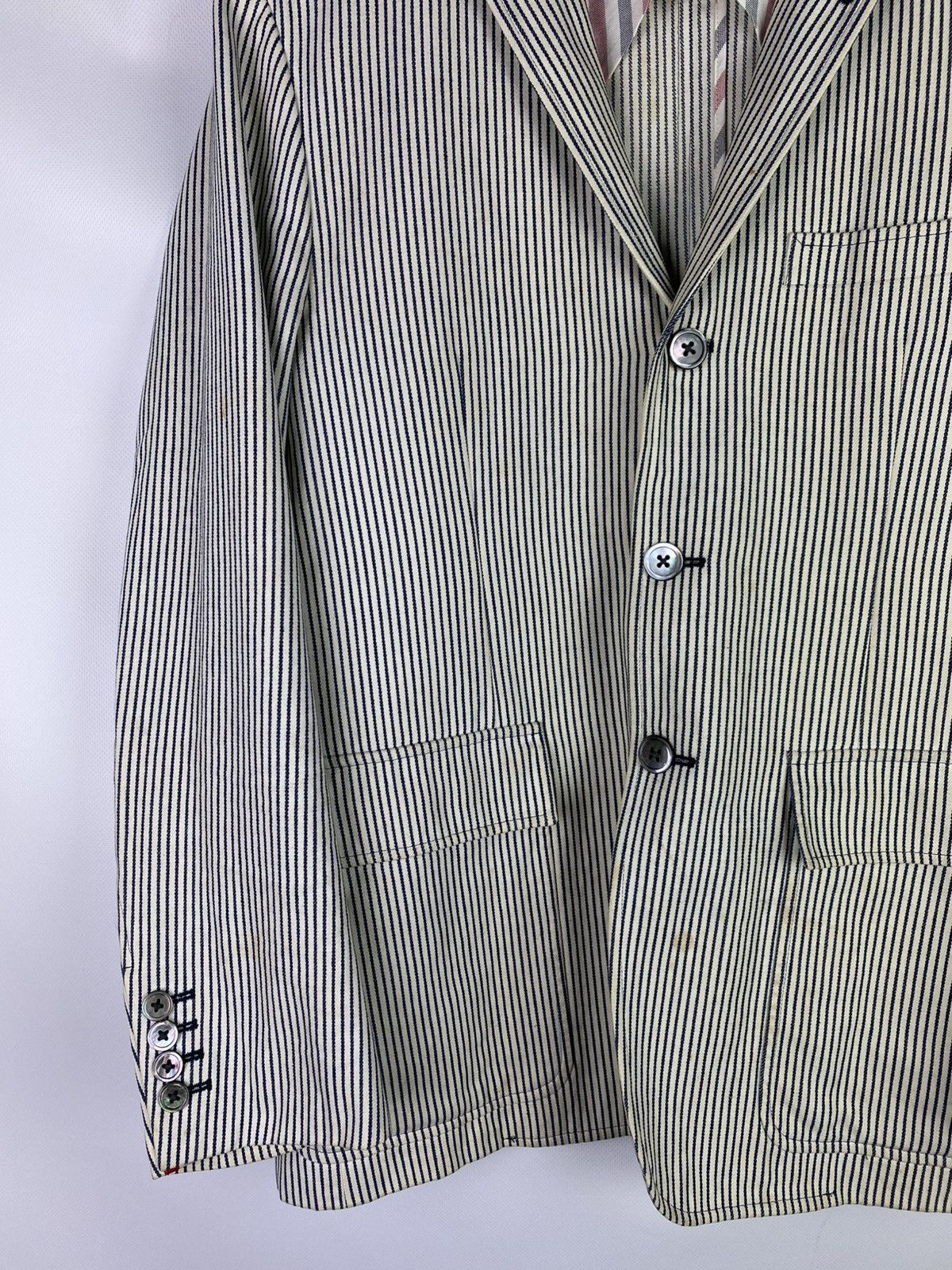 Thom Browne Thom Browne Men’s Striped Blazer Jacket Sport Coat Size 40 Size 40R - 3 Thumbnail