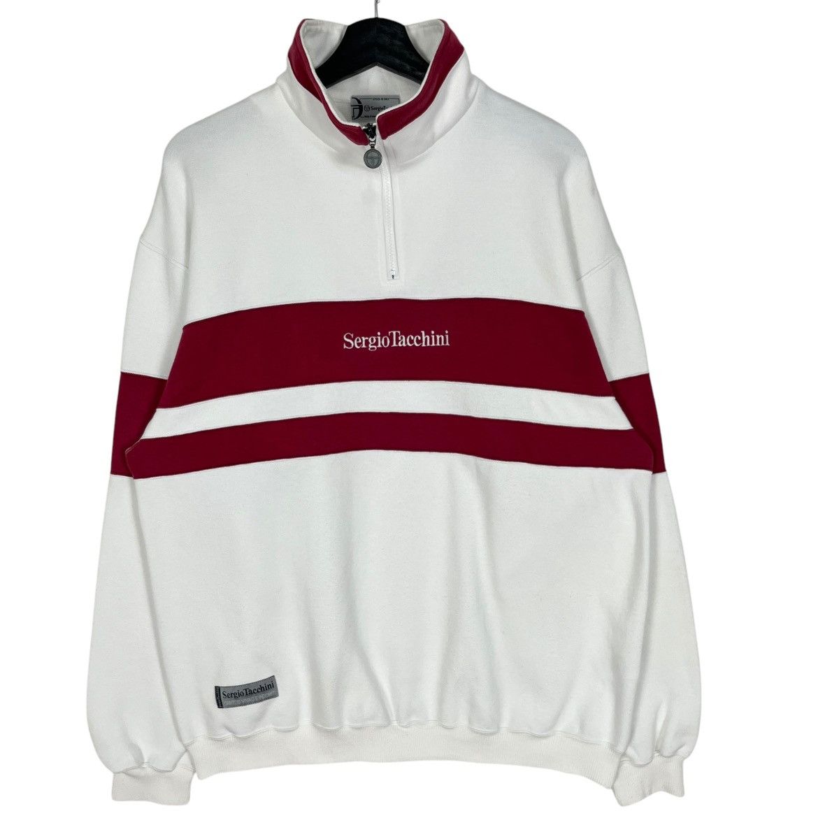 Sergio Tacchini Sergio Tacchini Half Zipper Sweatshirt Size US XL / EU 56 / 4 - 1 Thumbnail