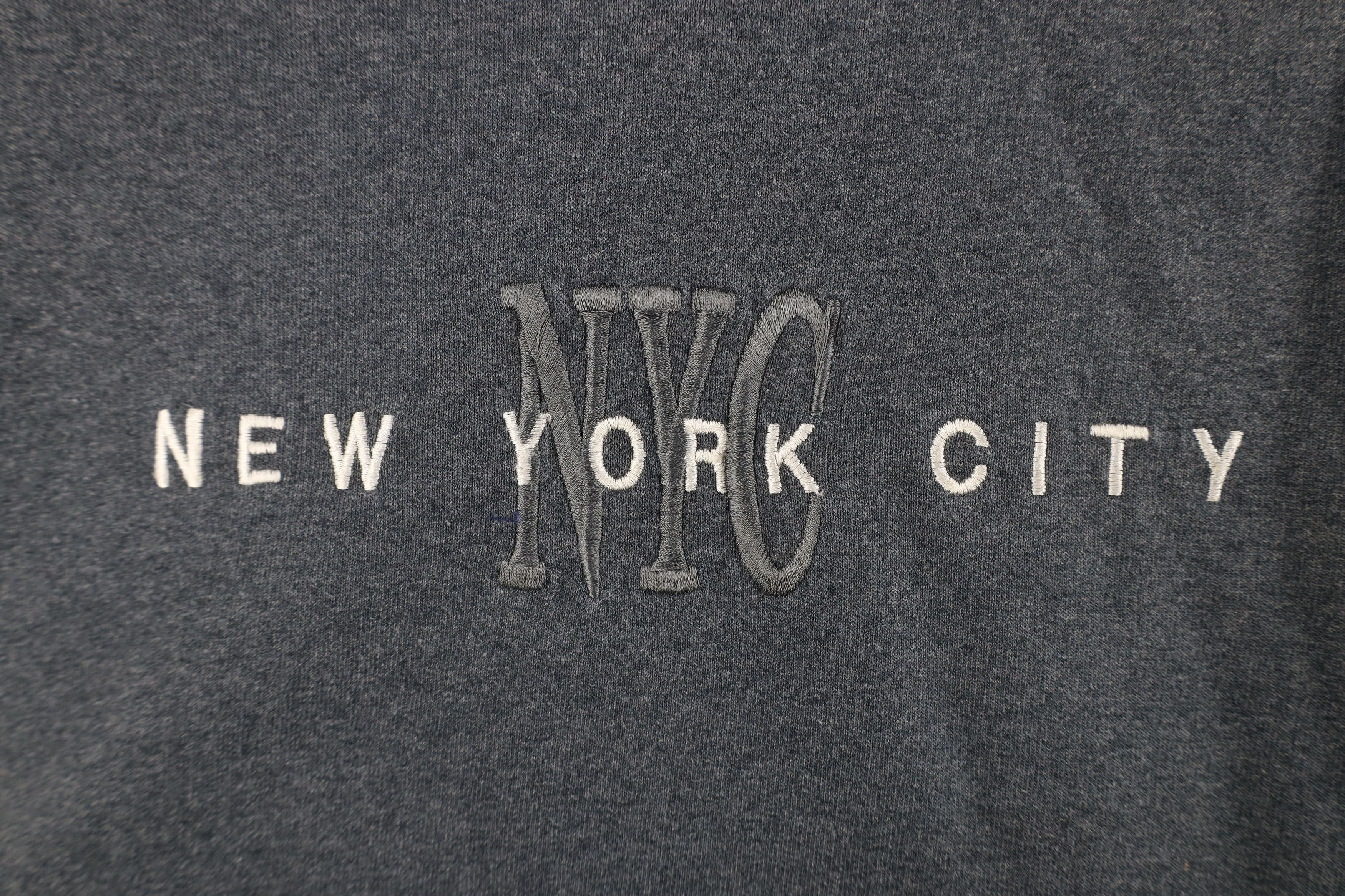 Vintage Vintage 90s Streetwear New York City NYC Sweatshirt Gray Size S / US 4 / IT 40 - 4 Thumbnail