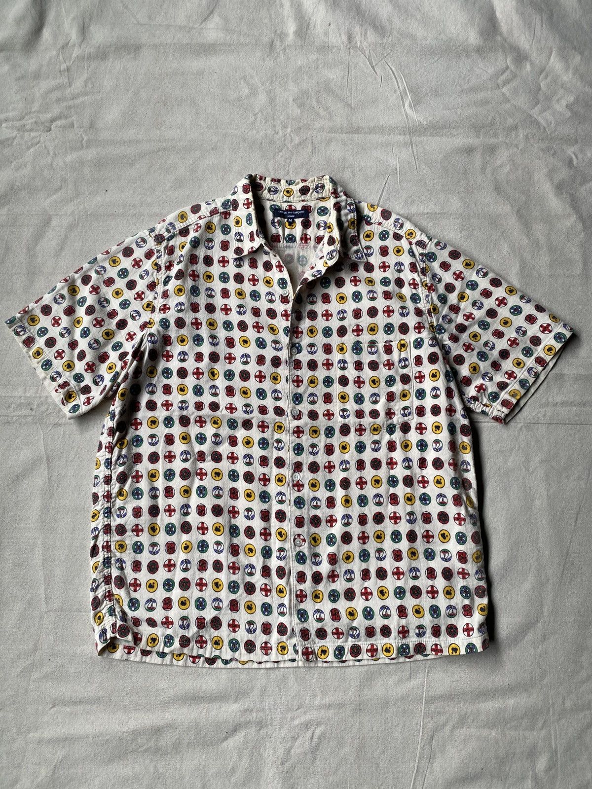 Comme des Garçons Homme AD2003 Emblem Short Sleeve Shirt