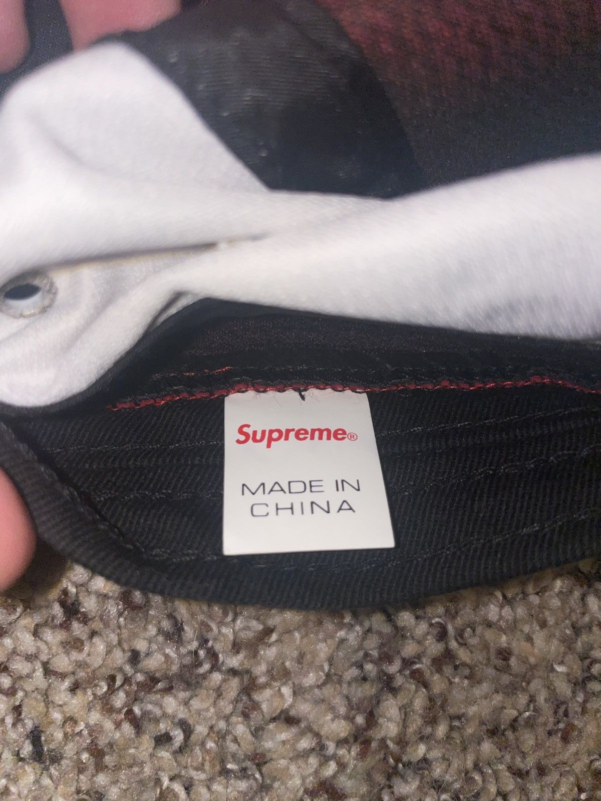 Supreme Supreme 2 Tone Leather Camp Cap Size ONE SIZE - 2 Thumbnail
