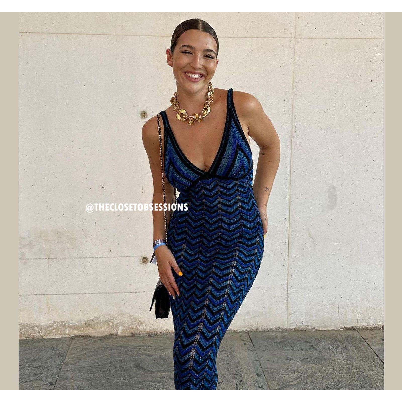 Mango RARE! MANGO BLOGGER FAVE! Fitted Metallic Maxi Dress NWT Size XL / US 12-14 / IT 48-50 - 5 Thumbnail