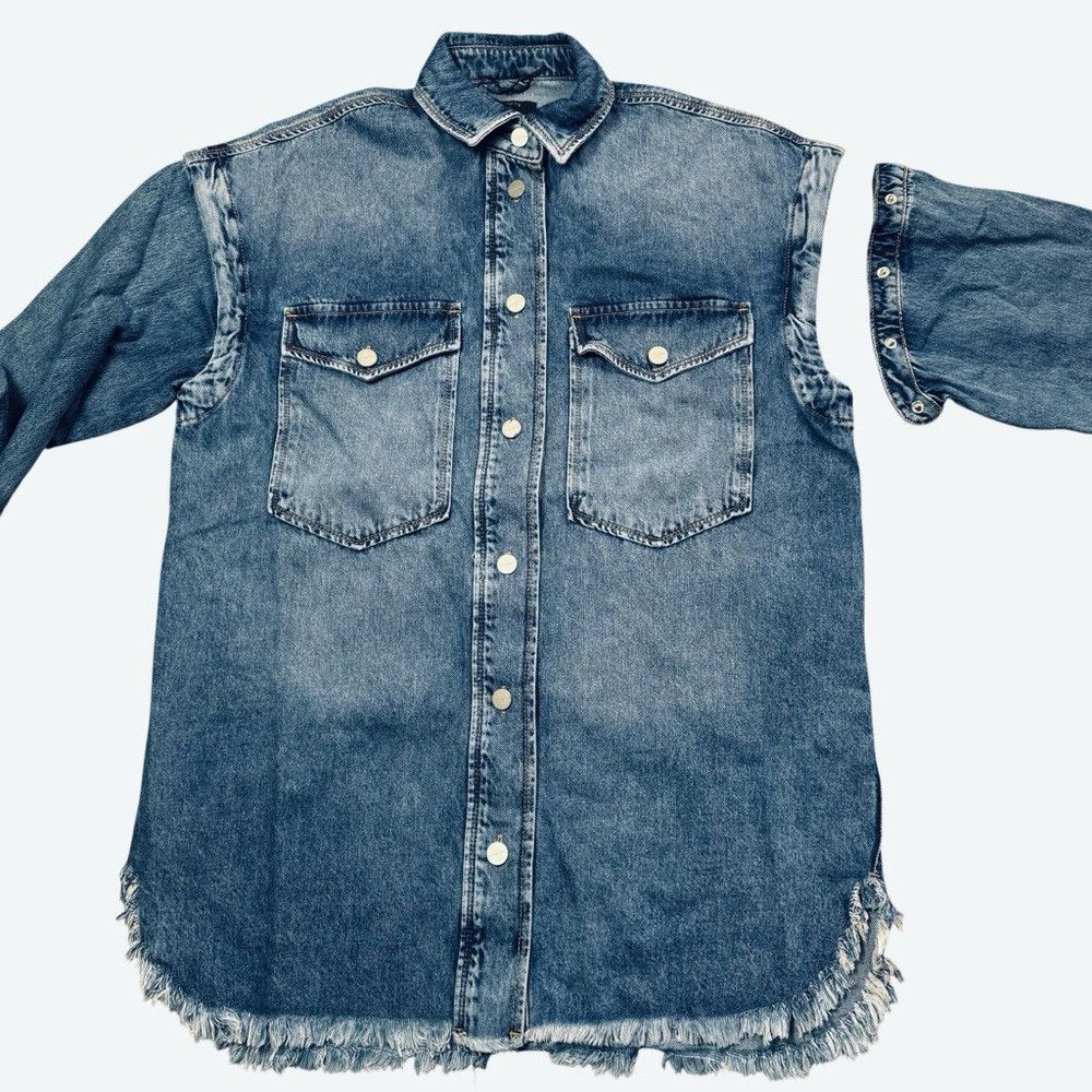 Allsaints NWT New $269 AllSaints Faye Blue Oversized Denim Dress In M Size M / US 6-8 / IT 42-44 - 5 Thumbnail