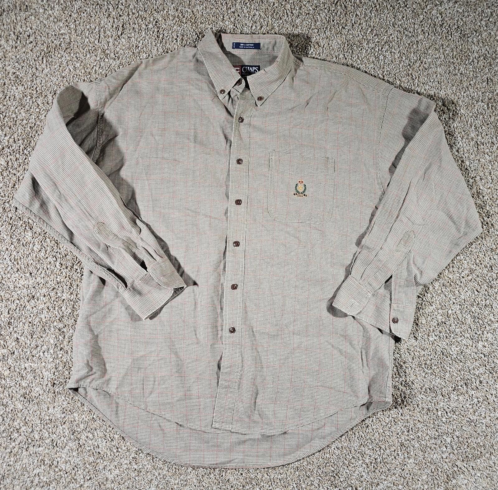 Chaps Chaps Ralph Lauren Plaid Houndstooth Shirt XL Pocket Logo Size US XL / EU 56 / 4 - 1 Thumbnail