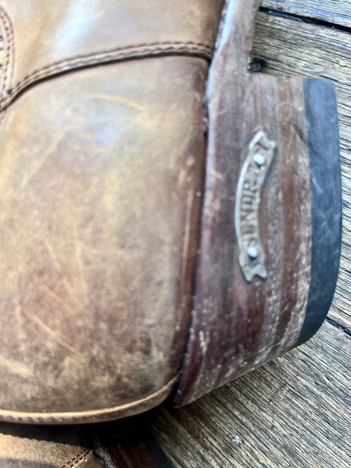 Sendra Sendra Handmade Waxed Leather Western Chelsea Boots Spain Size US 9 / EU 42 - 8 Thumbnail