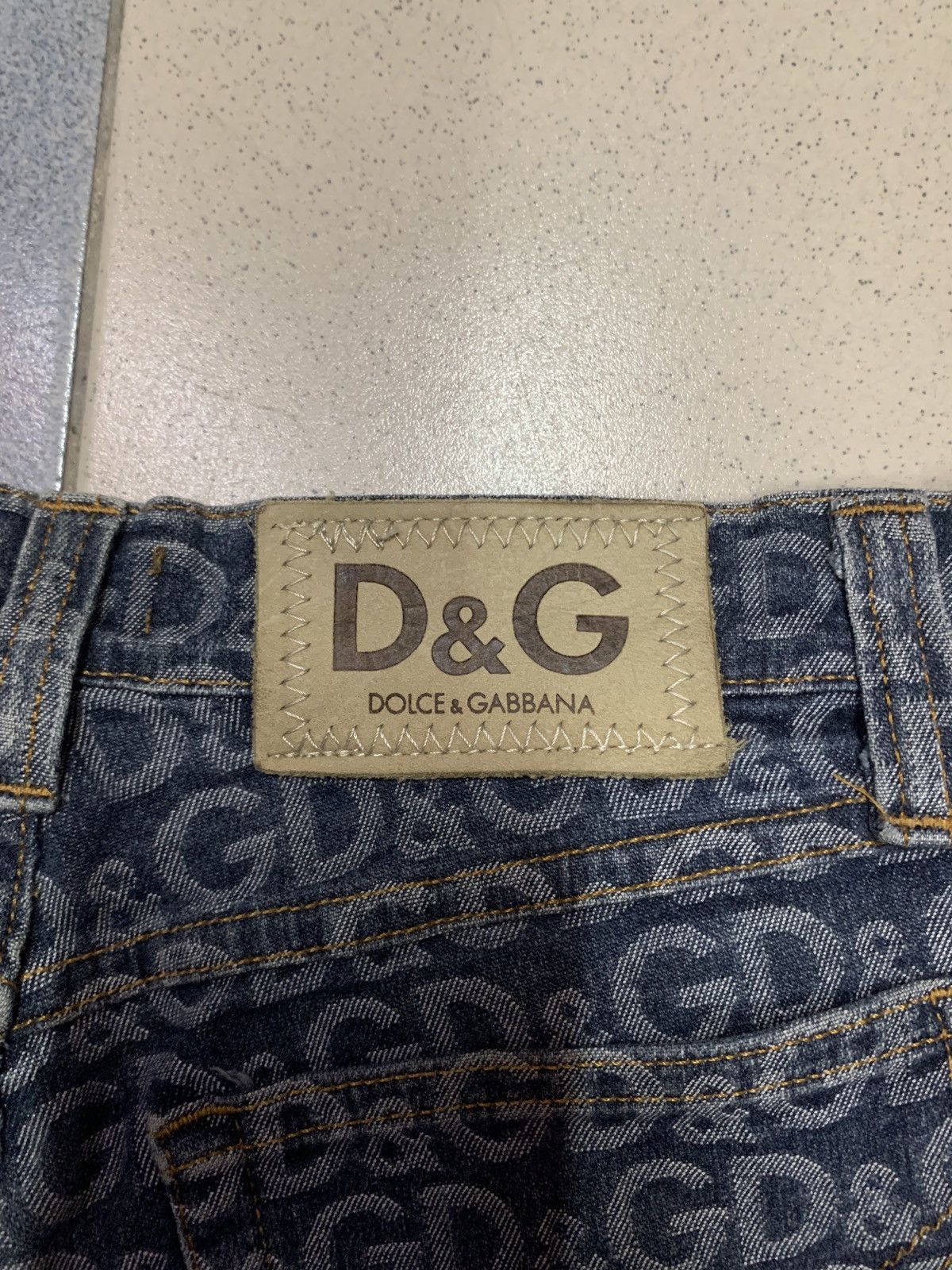 Dolce & Gabbana Vintage 2000s Dolce & Gabbana Monogram Jeans Size US 28 / EU 44 - 10 Thumbnail