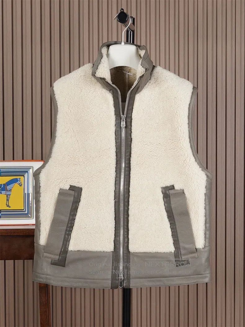 Hermes Hermes Fashion Leather and Fur Vest Size US M / EU 48-50 / 2 - 1 Thumbnail