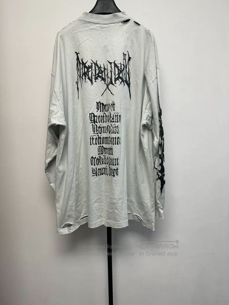 Balenciaga Balenciaga Long Sleeve T-Shirt Size US M / EU 48-50 / 2 - 2 Thumbnail