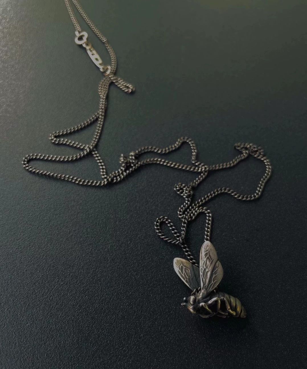 Werkstatt Munchen Silver Bee Pendant Necklace Size ONE SIZE - 1 Thumbnail