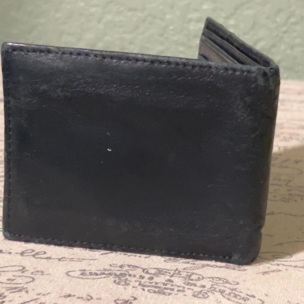 Timberland Timberland black leather wallet w wear #leather #bifold Size ONE SIZE - 5 Thumbnail