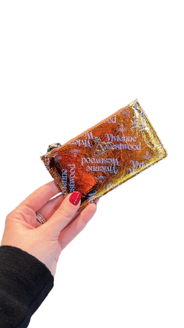 Vivienne Westwood o1f1d3z0426 Size: OS / Long Slim Card Holder in Orange Logo Size ONE SIZE - 1 Thumbnail