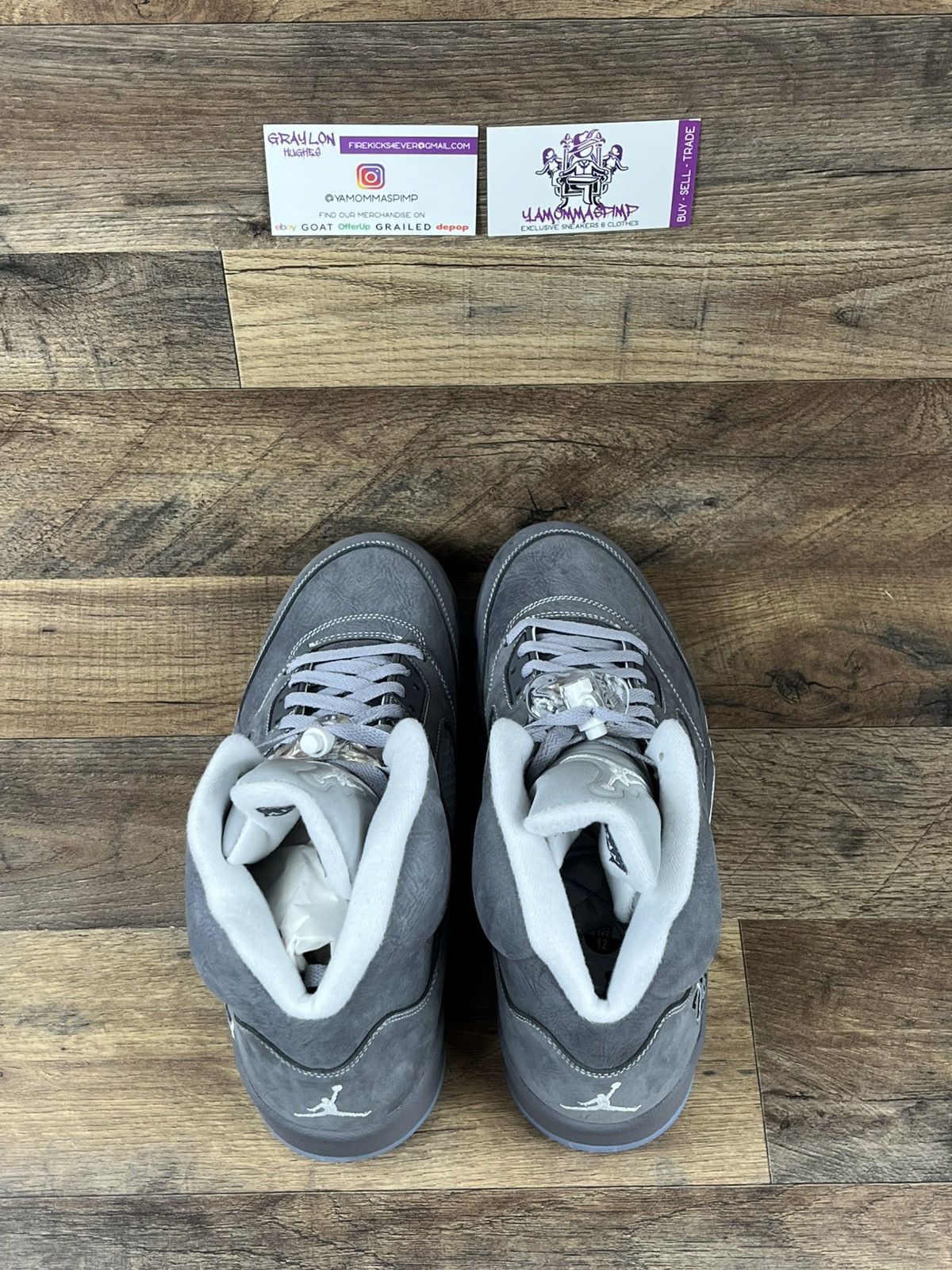Jordan Brand Air Jordan 5 Retro Wolf Grey 2026 Size US 12 / EU 45 - 4 Thumbnail