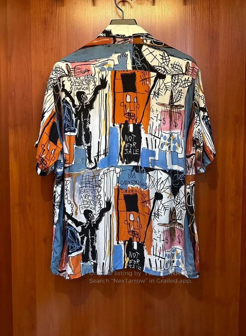 Vintage Wacko Maria Basquiat Short Sleeve Shirt Size US L / EU 52-54 / 3 - 2 Thumbnail