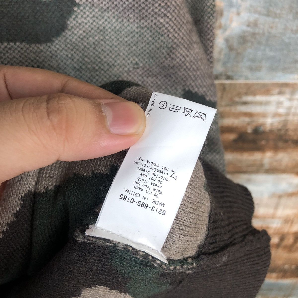 Homespun Knitwear × Japanese Brand Day in the life Camo Knitwear #A1296 Size US M / EU 48-50 / 2 - 12 Thumbnail