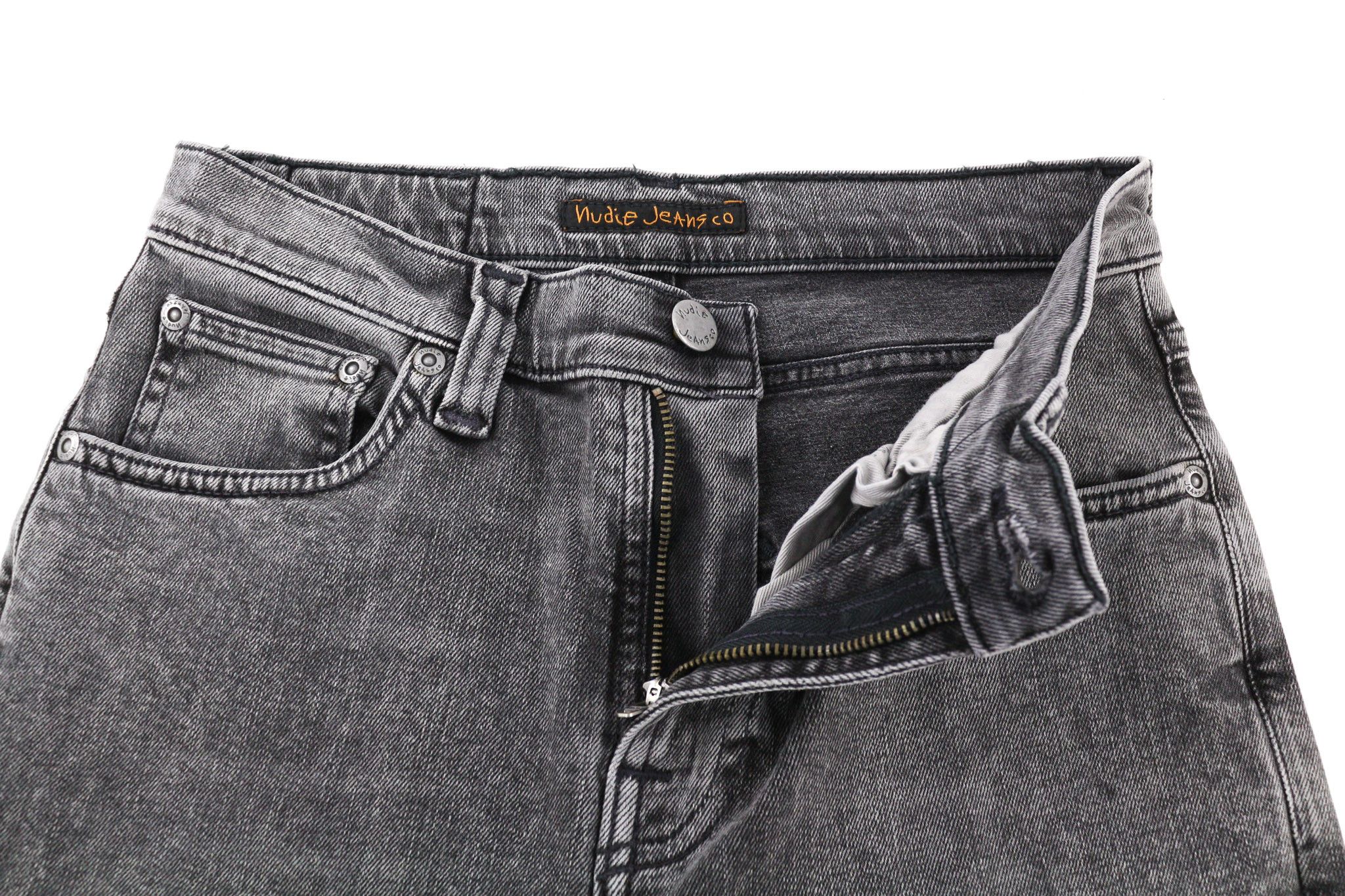 Nudie Jeans PIPE LED W27/L30 Skinny Grey Marble Jeans 80589 Size 27" / US 4 / IT 40 - 4 Thumbnail