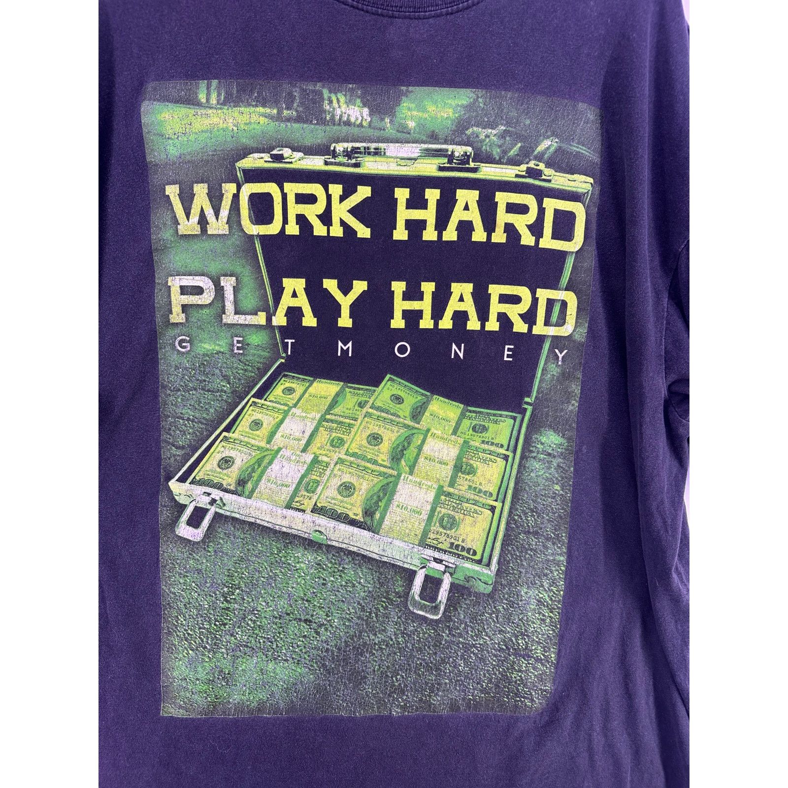 Other Work Hard Play Hard Get Money Shirt Sz 5XL Fits Like 3XL Size US XXL / EU 58 / 5 - 4 Thumbnail