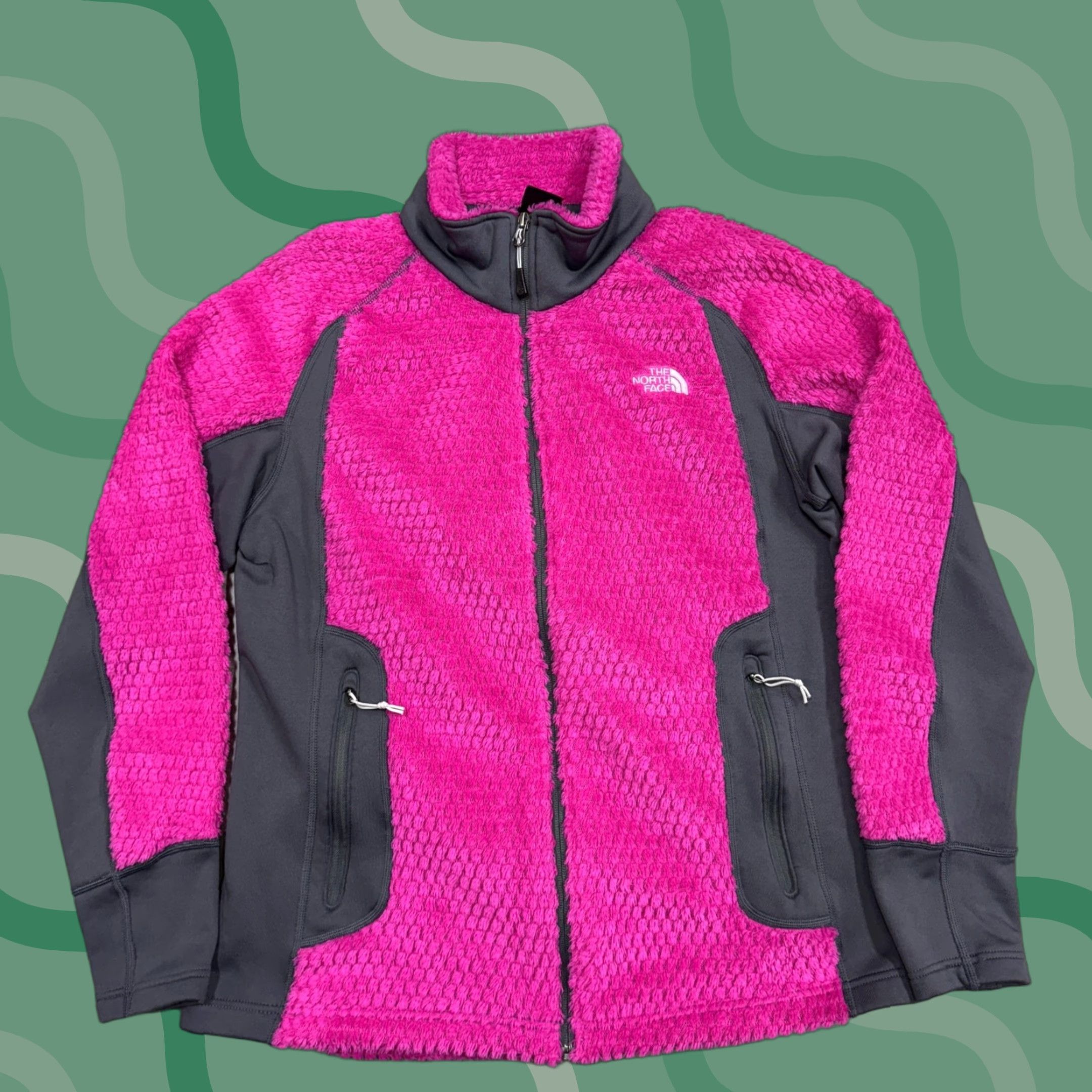 The North Face VINTAGE The North Face Jacket Womens XL Pink Fuzzy Fleece Softshell Full Zip Warm Hybrid Size XL / US 12-14 / IT 48-50 - 1 Thumbnail