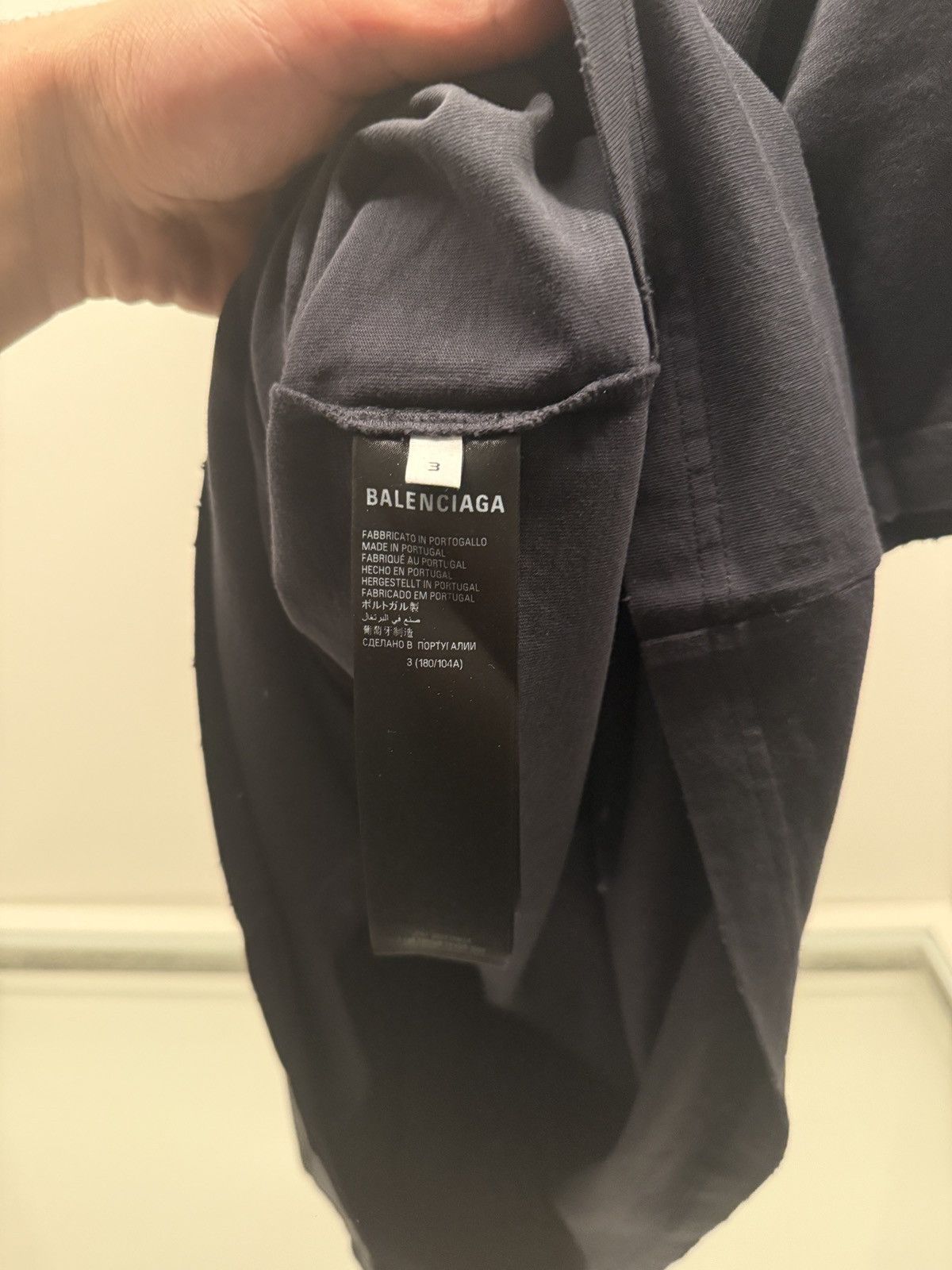 Balenciaga Balenciaga be Kind faded black T-shirt Size US L / EU 52-54 / 3 - 5 Thumbnail