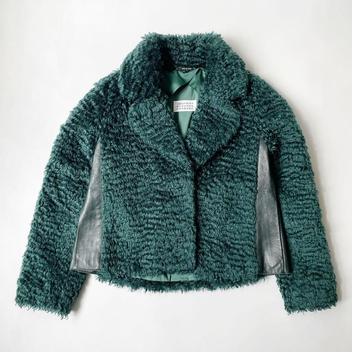 Maison Margiela A/W 13 Emerald Green Mohair Jacket Size S / US 4 / IT 40 - 2 Thumbnail