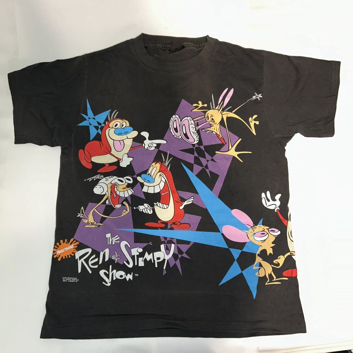 Changes Ren and Stimpy Wrap Around T-Shirt 1992 Nickelodeon Changes Size US L / EU 52-54 / 3 - 1 Thumbnail