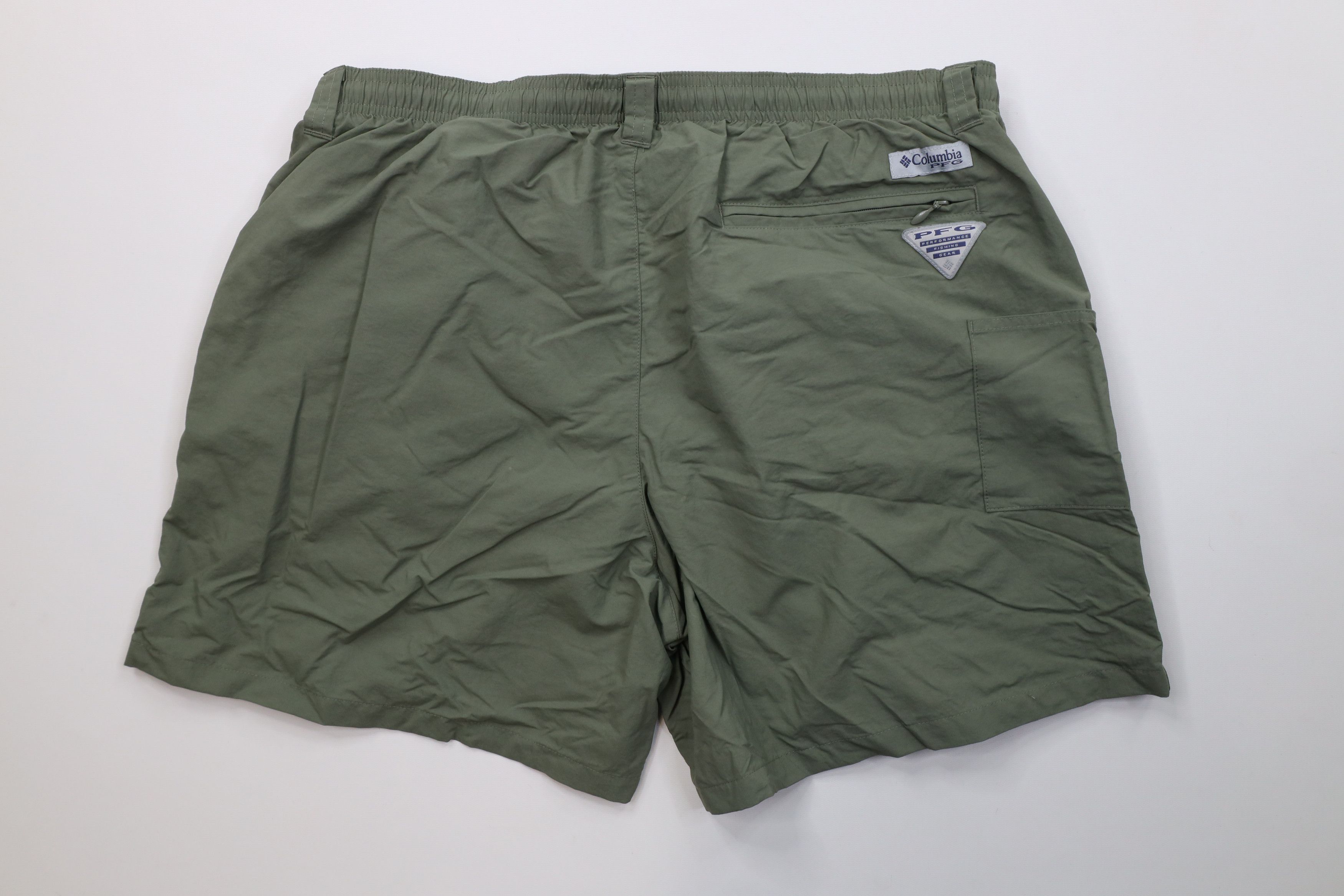 Columbia Vintage Y2K Columbia PFG Spell Above Knee Lined Shorts Green Size US 34 / EU 50 - 10 Thumbnail