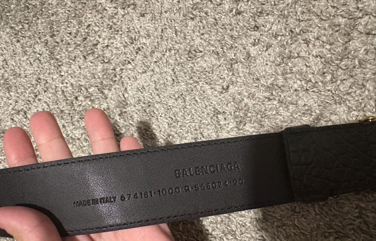 Balenciaga Balenciaga BB croc-effect leather waist belt Size ONE SIZE - 4 Thumbnail