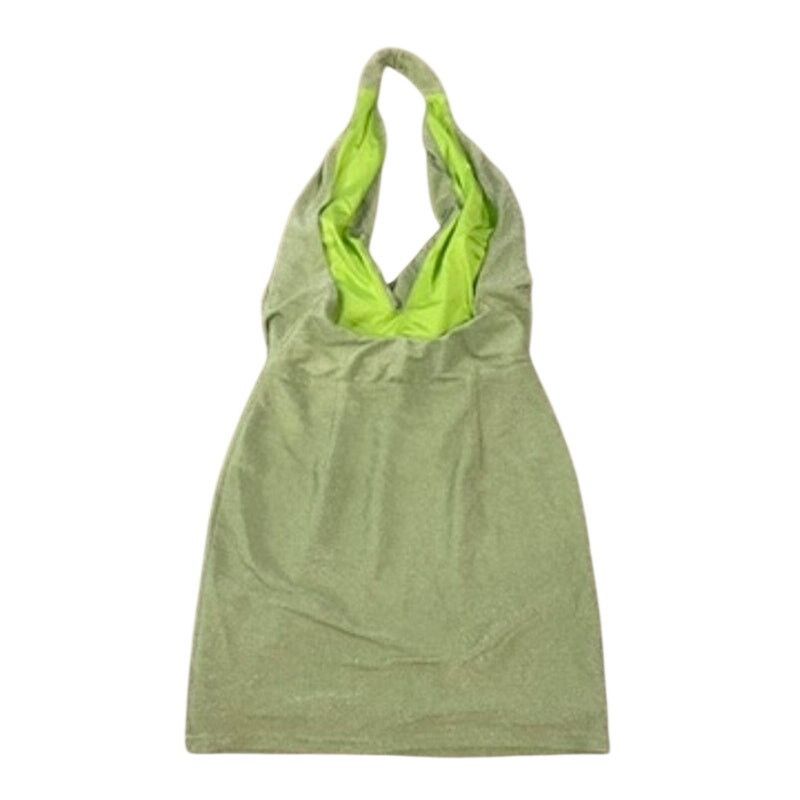 superdown Superdown Saffron Cowl Mini Dress in Mint Metallic, Size M Size M / US 6-8 / IT 42-44 - 5 Thumbnail