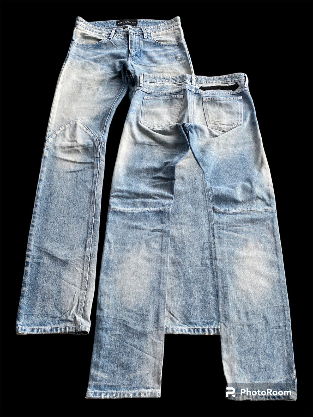 Hysteric Glamour × Japanese Brand × Tornado Mart Biker Jeans Japanese Eyefunny Distressed p174 Size US 31 - 1 Thumbnail