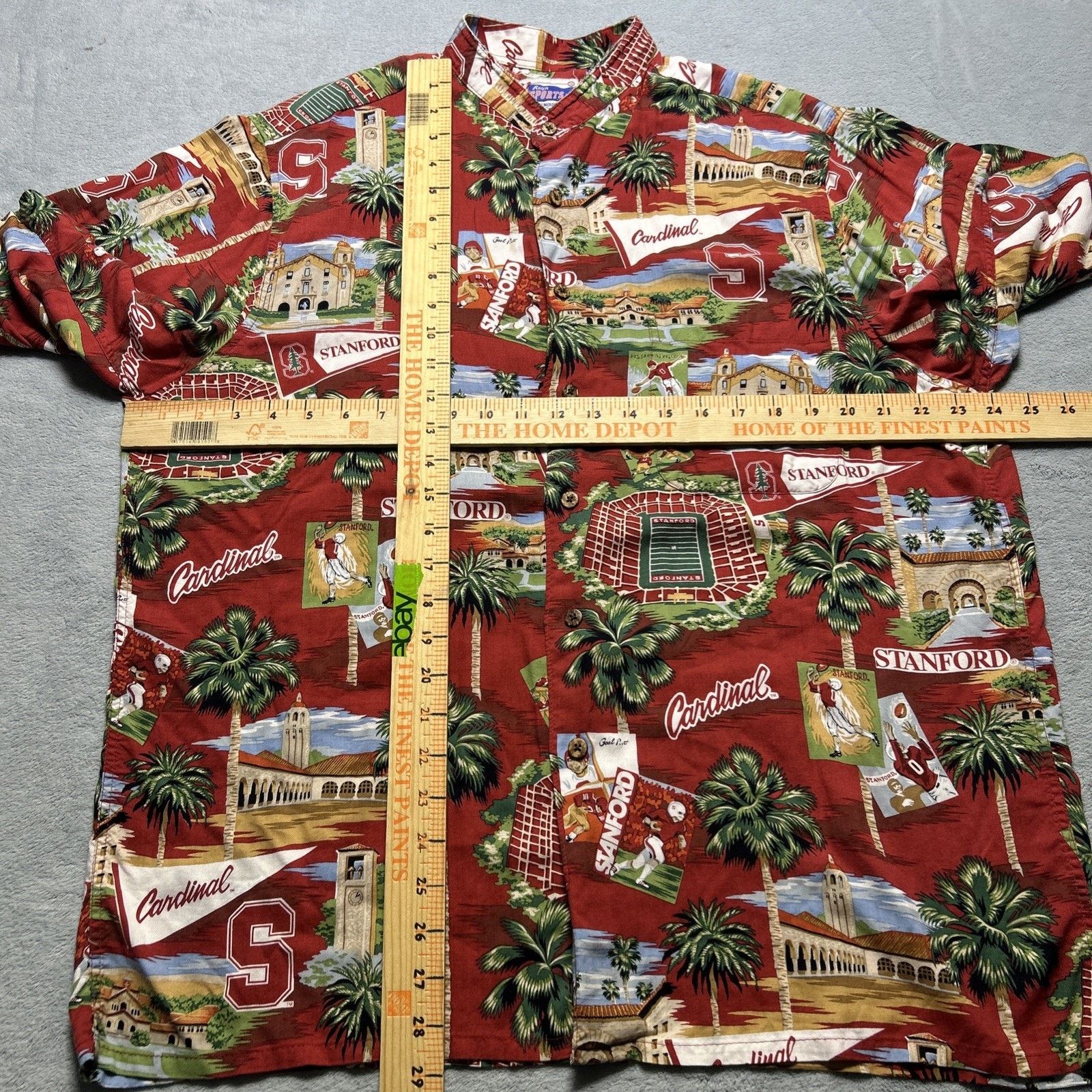 Reyn Spooner Reyn Spooner NCAA Stanford Louis Cardinals Large Band Collar Size US L / EU 52-54 / 3 - 13 Thumbnail