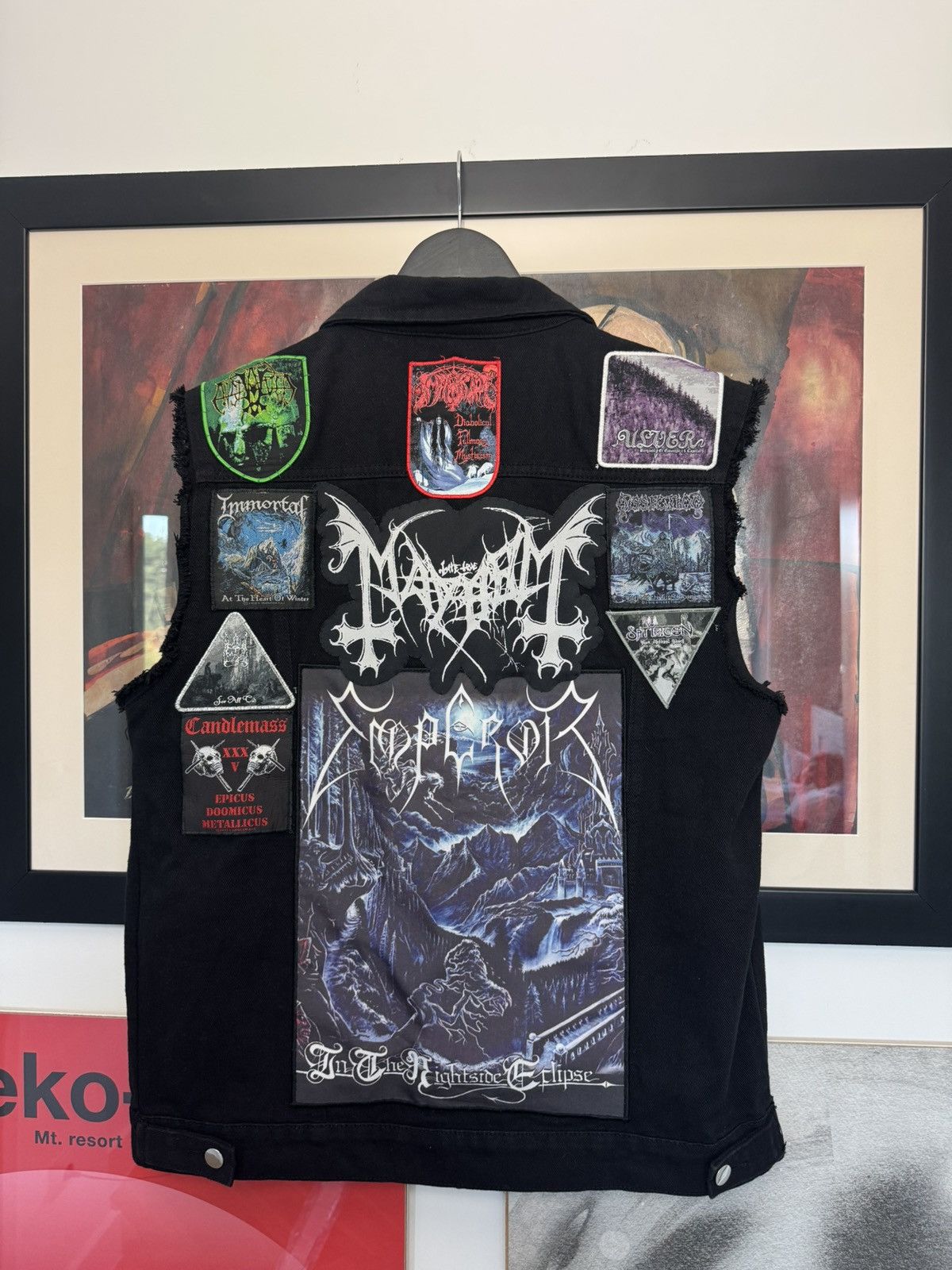 Band Tees Rare Metal Band Patches Denim Vest Og License 90s Vintage Size US L / EU 52-54 / 3 - 1 Thumbnail