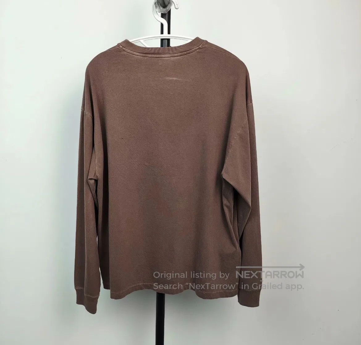 Miu Miu Miu Miu Coffee-colored round neck logo letter print long-s Size US XS / EU 42 / 0 - 2 Thumbnail
