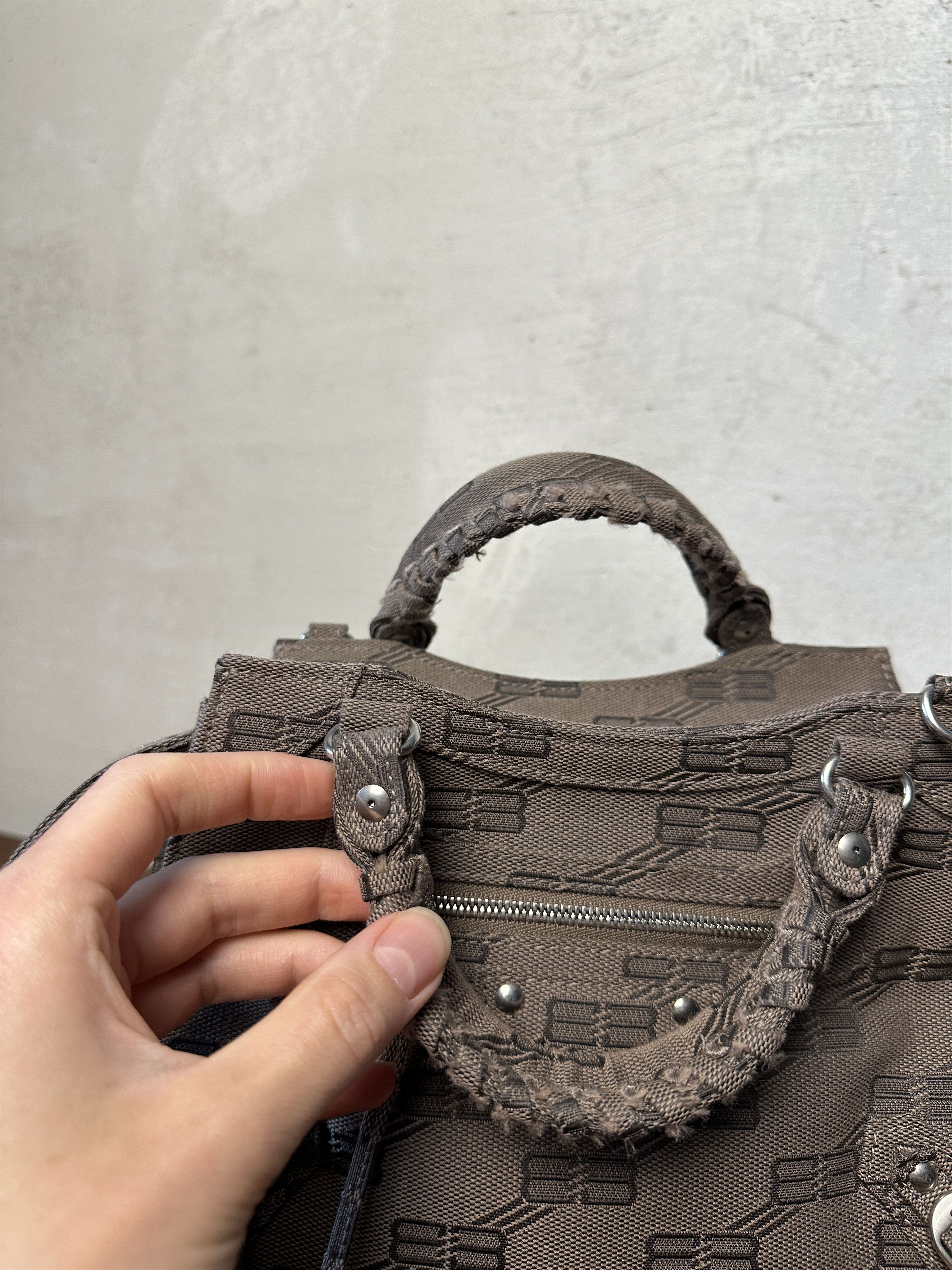 Balenciaga Balenciaga Neo Cagole City XS Canvas Tote Bag Size ONE SIZE - 14 Thumbnail