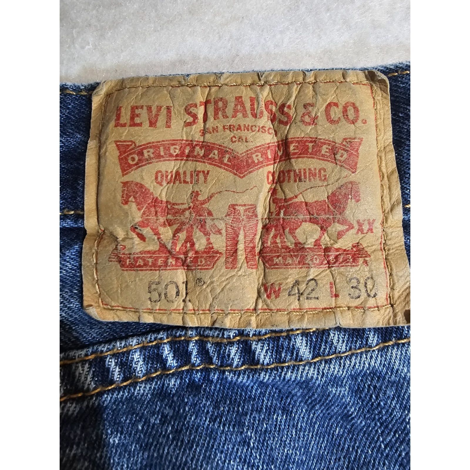 Levi's VINTAGE Levi's 501 XX Jeans Regular Denim Medium Blue 42x30 Mens 90s USA Slim Straight 5-Pocket Denim Cotton Size US 42 / EU 58 - 6 Thumbnail
